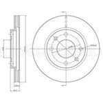 230238, Тормозной диск CITROEN Saxo (1996-), Xsara (1997-), PEUGEOT 106 (1991-) ...