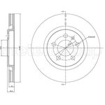 23-0242, Диск тормозной Metelli