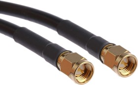 Фото 1/3 415-0038-060, 415 Series Male SMA to Male SMA Coaxial Cable, 1.5m, RG58 Coaxial, Terminated