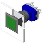 61-1210.0, Industrial Panel Mount Indicators / Switch Indicators PSHBUTN Actuator
