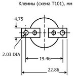 2455R--05020001, (68.3°С/54.4°С), Термостат нормально замкнутые контакты 10А ...