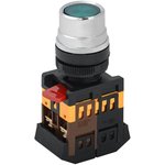 BBT10-ABLF-K06, Кнопка ABLF-22 зеленый d22мм неон/240В 1з+1р IEK