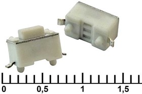 IT-1101NE-E (6x3x4.3), Тактовая кнопка IT-1101NE-E, 6x3x4.3 мм, OFF-(ON), 50 мА, 12 В, 100 мОм