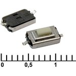 IT-1181A W=0.6mm (6x3x2.5), Тактовая кнопка IT-1181A, 8x3.7x2.6 мм, OFF-(ON), 50 мА, 12 В, 100 мОм