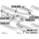 0220-065, 0220-065_опора шаровая передняя верхняя!\ Nissan 350Z 02