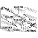 0221-R51MRH, 0221R51MRH_наконечник рулевой !наружный правый\ Nissan Pathfinder 05