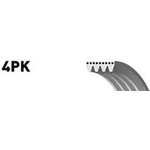 4PK1063, Ремень поликлиновой Honda / Mitsubishi / Nissan
