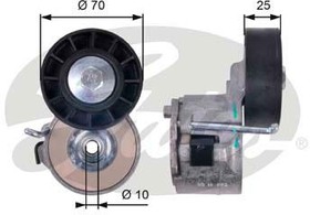 Фото 1/3 T39137, Ролик натяжной PEUGEOT BOXER 06-, CITROEN JUMPER 06-, FIAT DUCATO 06-,