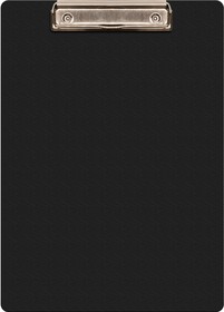 Фото 1/5 Папка-планшет Бюрократ -PD6004/BLCK A4 пластик 1.2мм черный