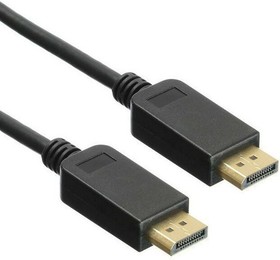 Фото 1/4 Кабель аудио-видео Buro DisplayPort (m) - DisplayPort (m) , ver 1.4, 3м, GOLD, черный [bhp-dpp-1.4-3g]