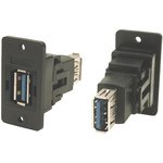 CP30605NX, Адаптер USB, Plain Hole, Гнездо USB Типа A, Гнездо USB Типа A ...