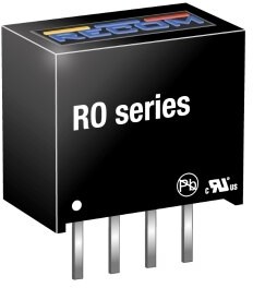 Фото 1/3 RO-1205S, Isolated DC/DC Converters - Through Hole 1W DC/DC 1kV UNREG 12Vin 5Vout