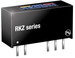RKZ-0512D, Преобразователь DC/DC 5V +/-12V 2W SIP7