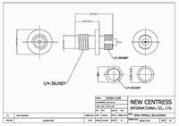 HYR-1109 (GSA-1109) (SMA-7813), Разъем SMA, гнездо, панель, под гайку ...