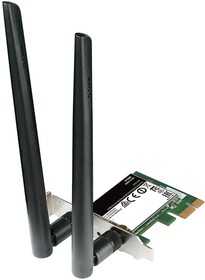 Фото 1/3 Сетевой адаптер Wi-Fi D-Link DWA-582 (OEM) DWA-582 PCI Express (ант.внеш.съем) 2ант.