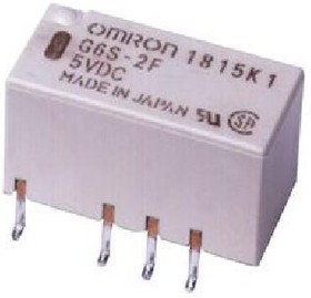 Фото 1/4 G6SK-2F-DC5, Signal Relay 5VDC 2A DPDT( (14.8mm 9.2mm 9.2mm)) SMD