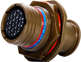 FCIBD38999/24WB98SN, CIRCULAR CONNECTOR, RCPT, 11-98, JAM NUT