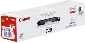 Фото 1/10 Картридж лазерный Canon 729BK 4370B002 черный (1200стр.) для Canon i-Sensys LBP-7010C/7018C