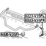 0223-V35FR, 0223V35FR_тяга стабилизатора переднего правая!\ Nissan 350Z Z33