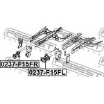 0237-F15FR, Кронштейн усилителя бампера переднего правый