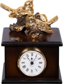 Настольные часы Птички Терра Дуэт кремового цвета 43015/кремовый