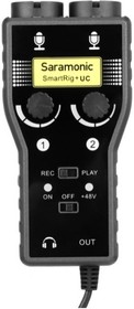 Фото 1/6 Адаптер Saramonic SmartRig+ UC для микрофона (вход XLR) двухканальный на USB-C