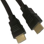 Кабель аудио-видео Buro HDMI (m) - HDMI (m) , ver 1.4, 2м, GOLD, ф/фильтр ...
