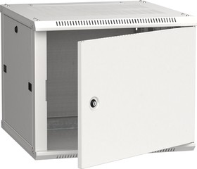 Шкаф коммутационный ITK (LWR3-09U66-MF) 9U 600x600мм пер.дв.металл 2 бок.пан. 90кг серый 200град. 600мм сталь