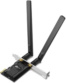 Фото 1/10 Сетевой адаптер Wi-Fi + Bluetooth TP-Link Archer TX20E AX1800 PCI Express (ант.внеш.съем) 2ант.