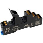 SJ2S-21L, RELAY SOCKET, 2 POLE, DIN RAIL, 8PIN