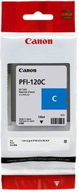 Фото 1/10 Картридж Canon PFI-120C cyan - голубой, 130 мл (2886C001)