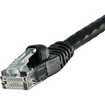 73-8891-25, Cat6 Male RJ45 to Male RJ45 Ethernet Cable, U/UTP, Black PVC Sheath, 7.6m