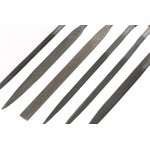 15816, Набор надфилей, 160 х 4 мм, 6 шт., обрезиненные рукоятки