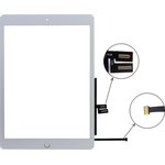 Сенсорное стекло (тачскрин) для Apple iPad Air 10.2 (2019)+кнопка HOME (белый)