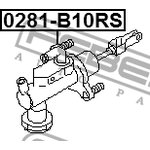 0281B10RS, Цилиндр сцепления главный NISSAN PRIMERA P12 01-07