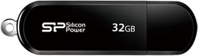 Фото 1/4 Флеш-память Silicon Power LuxMini 322, 32Gb, USB 2.0, чер, SP032GBUF2322V1K