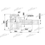 PCV1193, ШРУС наружн к-кт NISSAN: MICRA 92-00