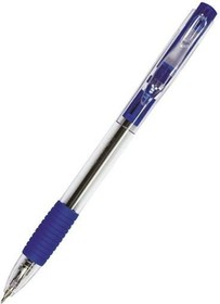 Фото 1/2 Автоматическая шариковая ручка БИЗНЕС 0,7 мм синий резиновый грип в упаковке 50 шт BPAOF-07Bl