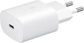 Фото 1/10 Сетевое зарядное устройство Samsung EP-TA800NWEGRU, USB type-C, 3A, белый