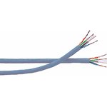 7812E.00B100, Cat6 Ethernet Cable, U/UTP, Grey PVC Sheath, 100m