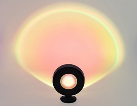 Ambrella Атмосферная светодиодная настольная лампа с пультом DE8383 BK черный LED RGB 3W (ПДУ RGB)