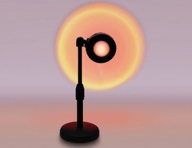 Ambrella Атмосферная светодиодная настольная лампа с пультом DE8385 BK черный LED RGB 3W (ПДУ RGB)