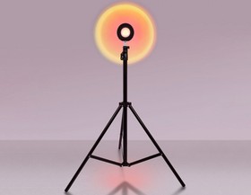 Ambrella Атмосферная светодиодная напольная лампа с пультом DE8387 BK черный LED RGB 3W (ПДУ RGB)