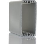 1455C1202, Enclosures, Boxes, & Cases 4.8x2.2x.91"Extruded wPlasticEnds Clear