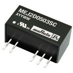 MEJ2D1209SC, Isolated DC/DC Converters - Through Hole 2W 12VIN +/-9VOUT DC/DC