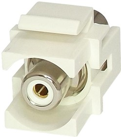 KRCAWHWH, RCA KEYSTONE COUPLER, RECEPTACLE, WHT