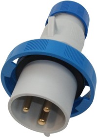 PEW3263SV, INDUSTRIAL PLUG, 2P, 32A, 230V, BLU