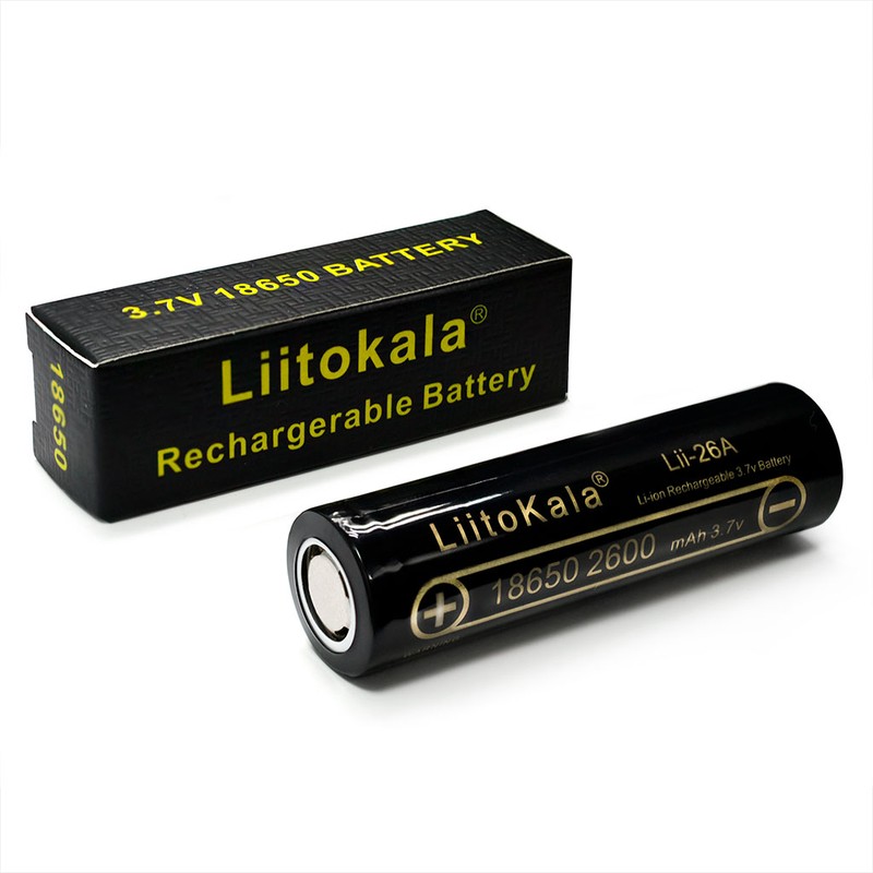 АКБ Liitokala без носика 18650 2600mAh Lii-26A 3.7v