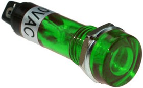 N-805-G 220V, Лампочка неоновая в корпусе N-805-G, 220 В, зелёная