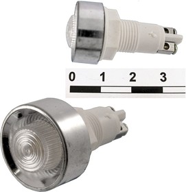 N-836-W 220VAC, Лампочка неоновая в корпусе N-836-W, 220 В, белая